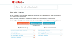 Desktop Screenshot of hotellet.se