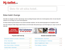 Tablet Screenshot of hotellet.se